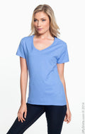 Women's Perfect-T Short Sleeve V-neck - Vintage Blue