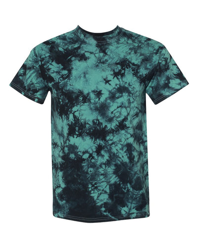 Crystal Tie Dye T-Shirt - Black / Teal