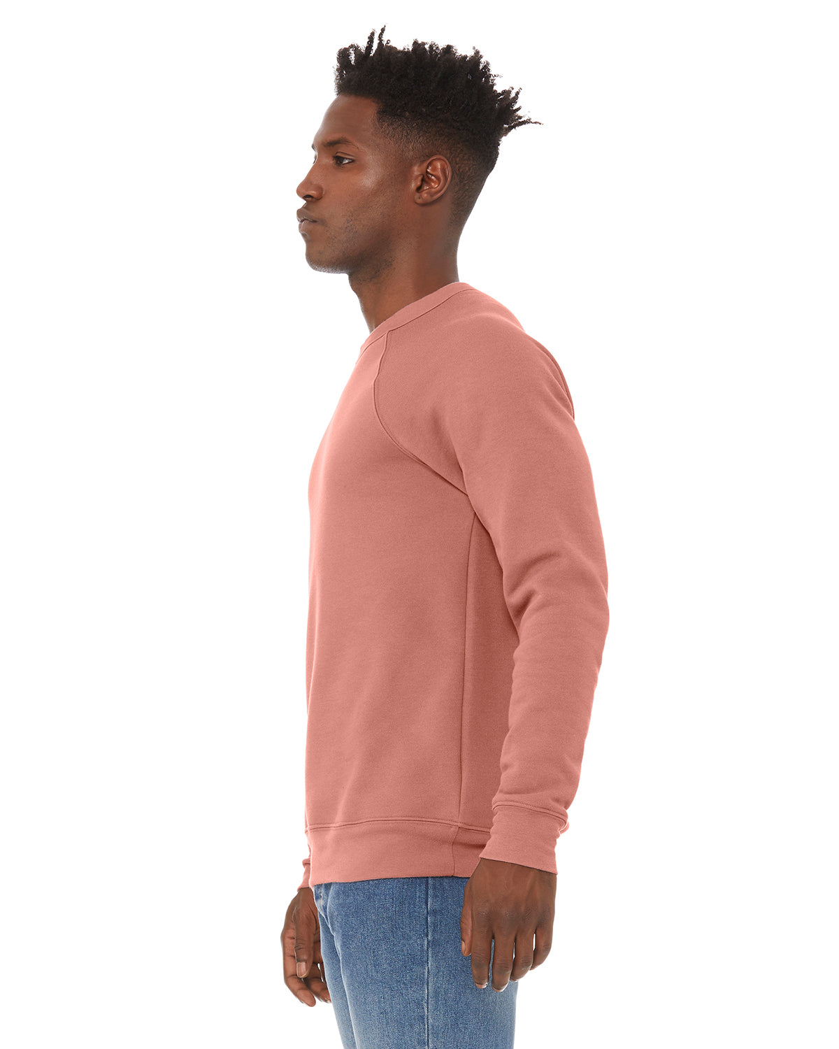 Unisex Sponge Fleece Raglan Sweatshirt - Mauve