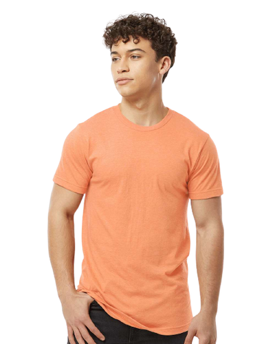 Unisex Fine Jersey Tee - Heather Cantaloupe