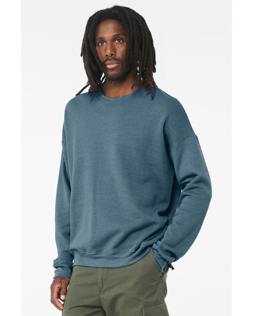 Unisex Drop Shoulder Fleece - Heather Deep Teal
