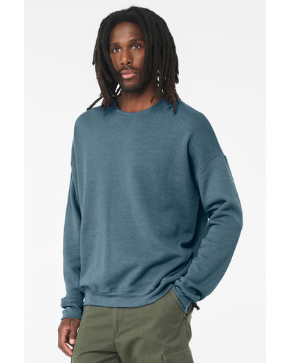 Unisex Drop Shoulder Fleece - Heather Deep Teal