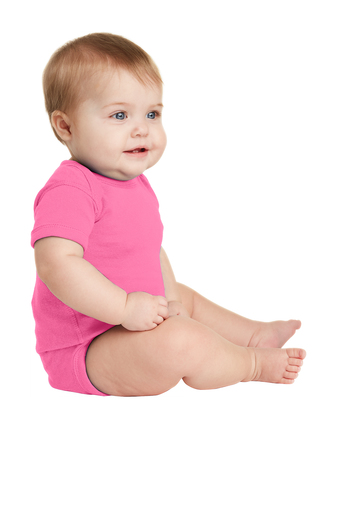 Infant Baby Rib Bodysuit - Hot Pink
