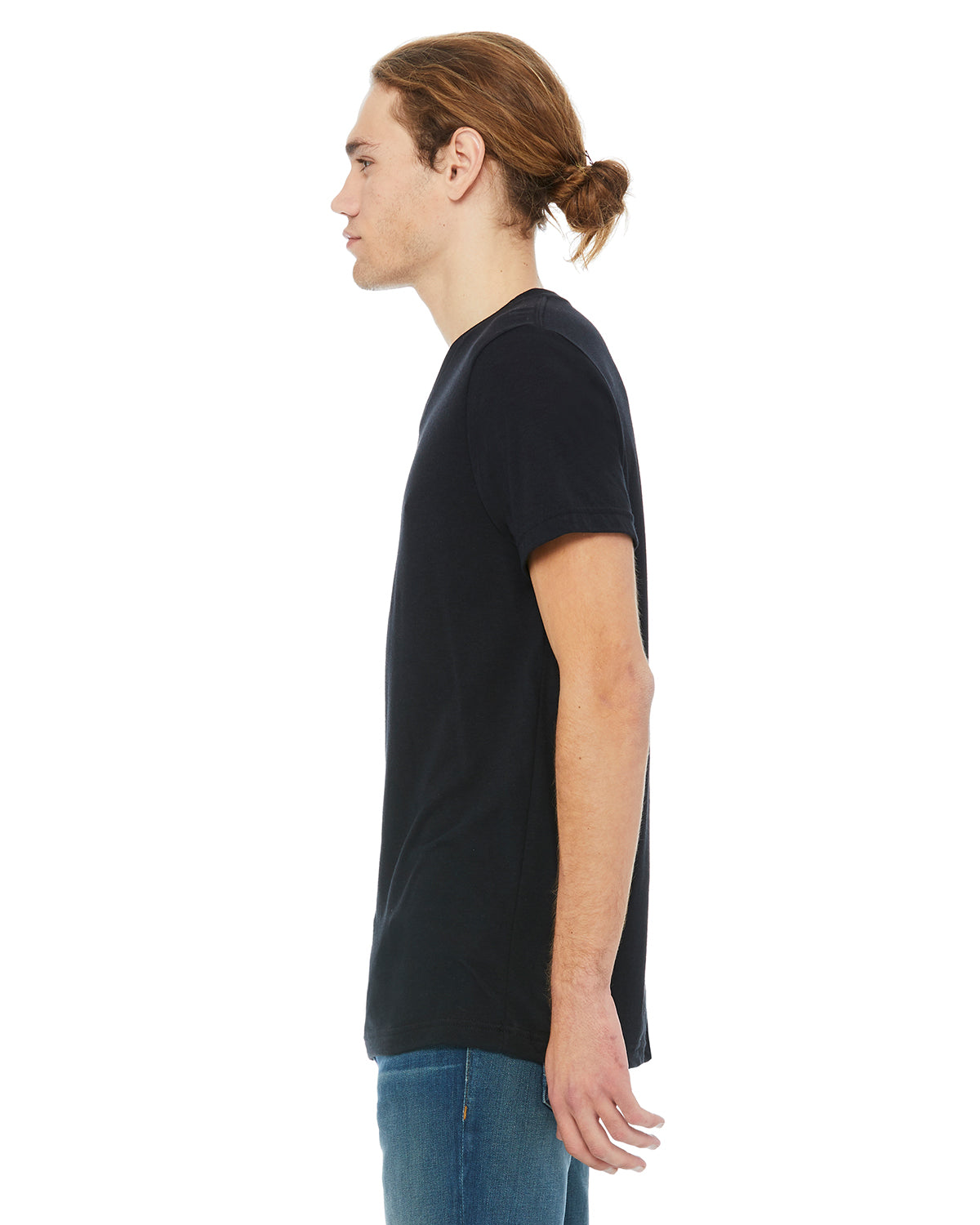 Unisex Triblend V-Neck T-Shirt - Solid Black Triblend
