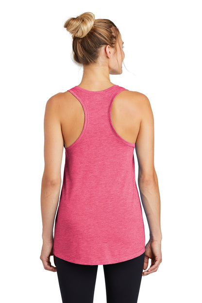 Women's PosiCharge Tri-Blend Wicking Tank - Pink Raspberry Heather