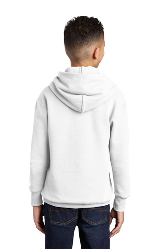 Youth Core Fleece Pullover Hoodie - White