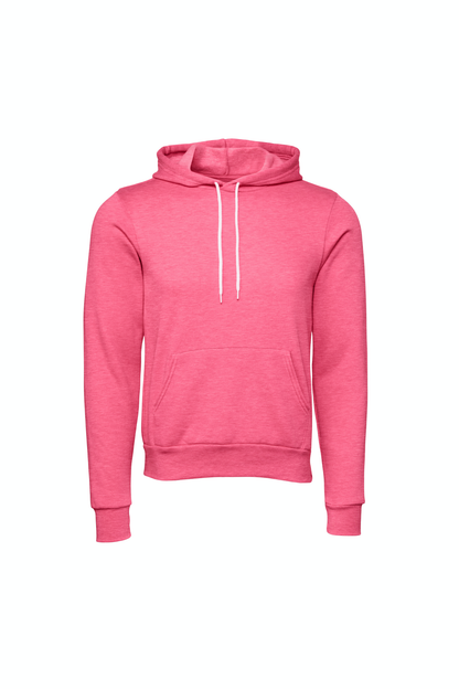 Unisex Sponge Fleece Pullover Hoodie - Heather Charity Pink
