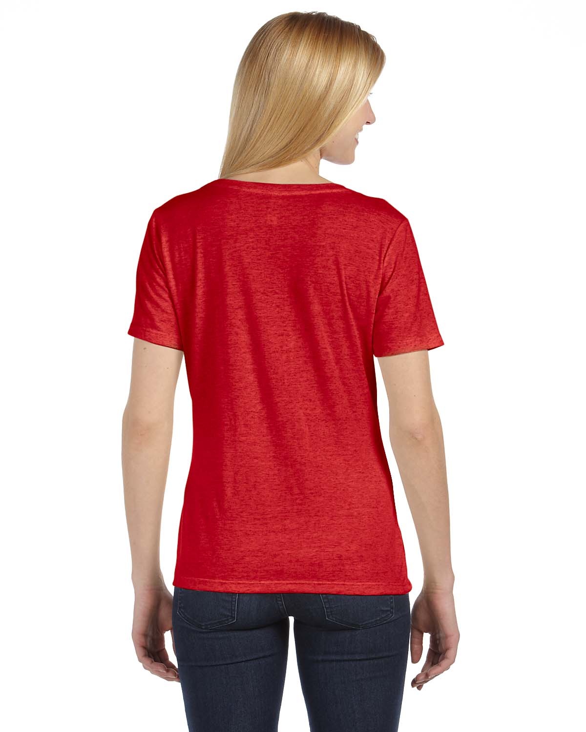 Missy Short-Sleeve Scoop Neck T-Shirt - Red