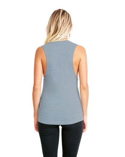 Women's Festival Muscle Tank - Stonewash Denim