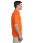 Unisex 50/50 Jersey Polo with Pocket - S Orange