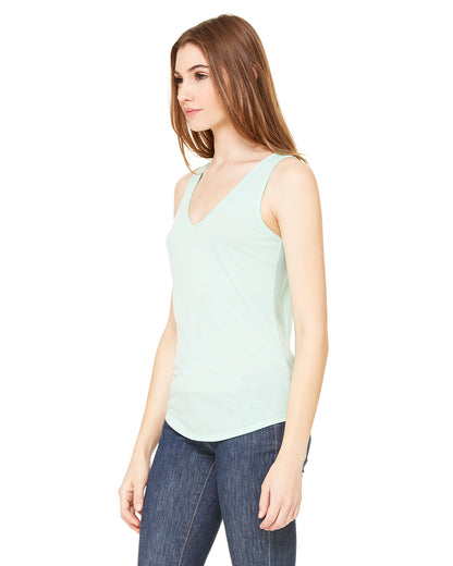 Women's Flowy V-Neck Tank - Mint