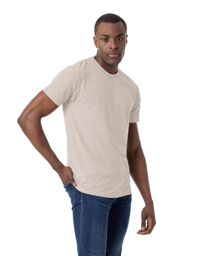 Unisex CVC Crewneck T-Shirt - Sand