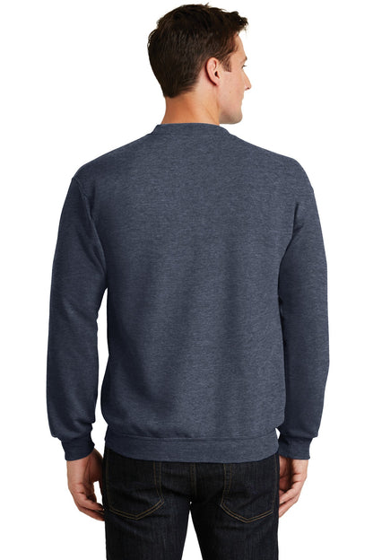 Unisex Core Fleece Crewneck Sweatshirt - Heather Navy