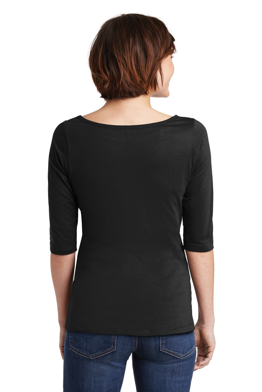 Women's Perfect Weight 3/4-Sleeve Tee - Jet Black