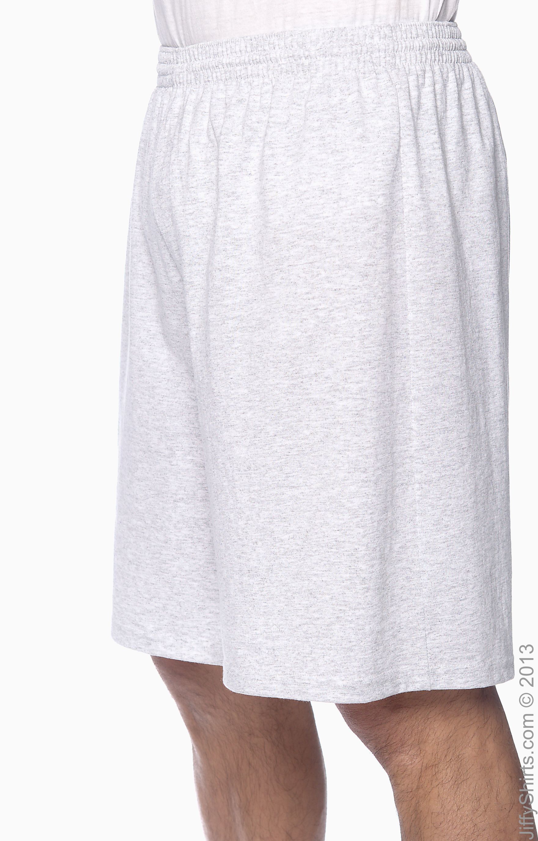 Unisex Longer-Length Jersey Short - Ash