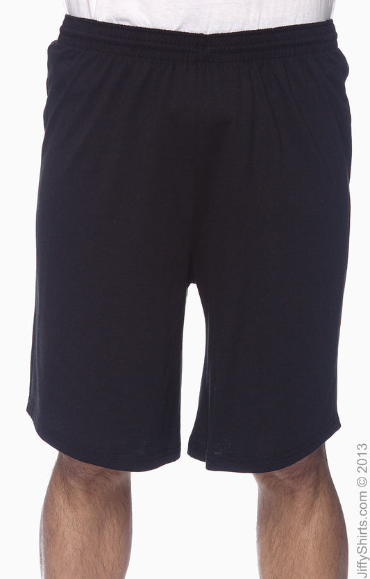 Unisex Longer-Length Jersey Short - Black