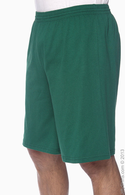 Unisex Longer-Length Jersey Short - Dark Green
