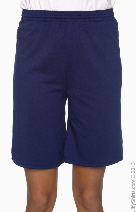 Unisex Longer-Length Jersey Short - Navy