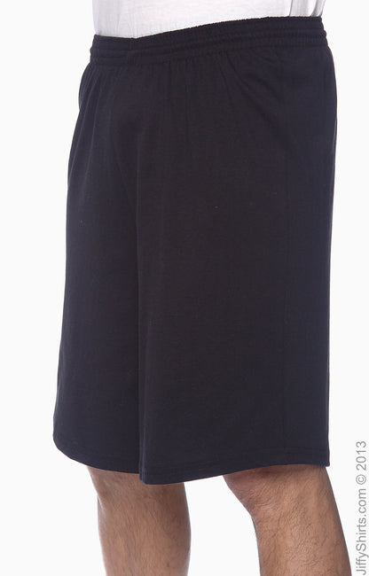 Unisex Longer-Length Jersey Short - Black