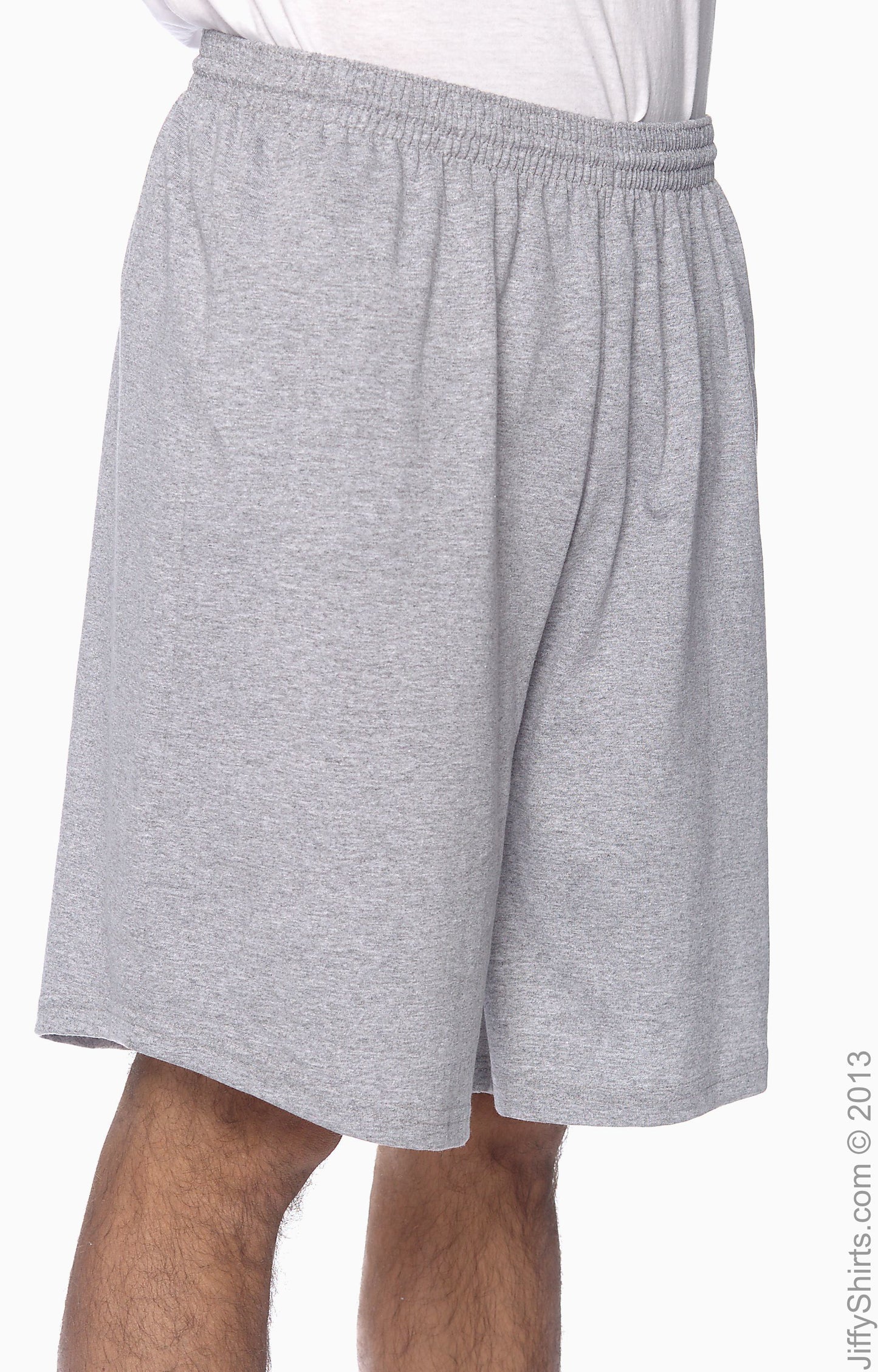Unisex Longer-Length Jersey Short - Athletic Heather