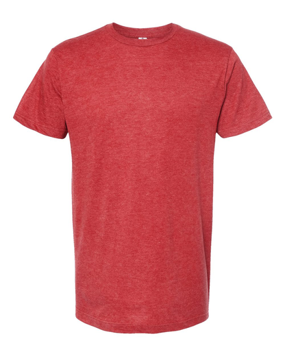 Unisex Fine Jersey Tee - Heather Red