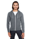 Unisex Flex Fleece Zip Hoodie - Asphalt
