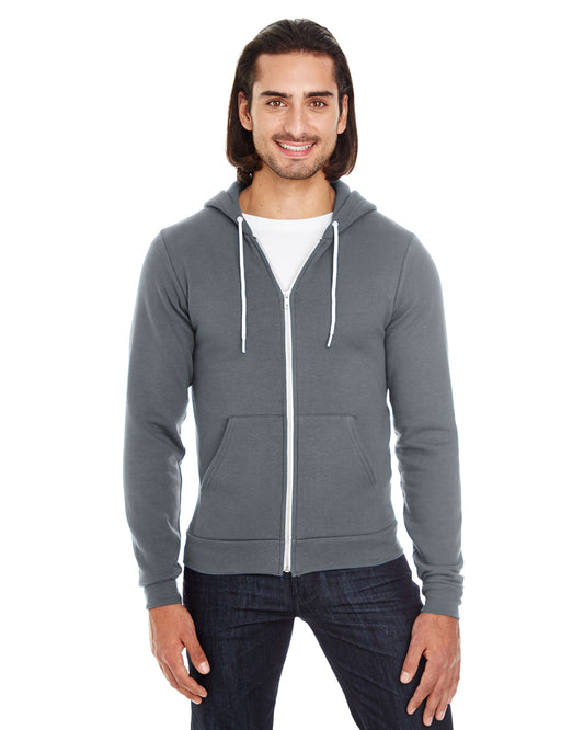 Unisex Flex Fleece Zip Hoodie - Asphalt