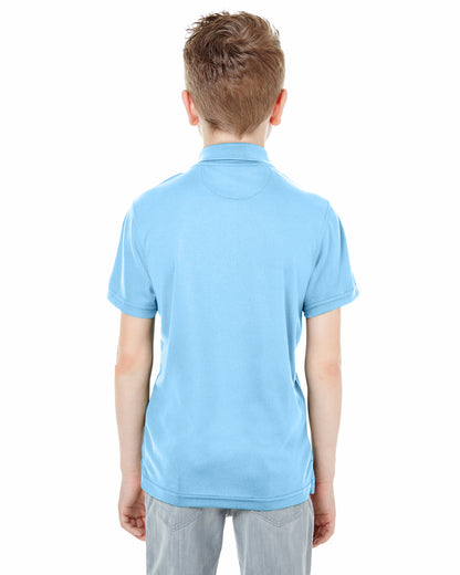 Youth Cool & Dry Mesh Piqué Polo - Columbia Blue