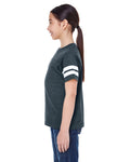 Youth Football Fine Jersey T-Shirt - Vintage Navy / Blend White