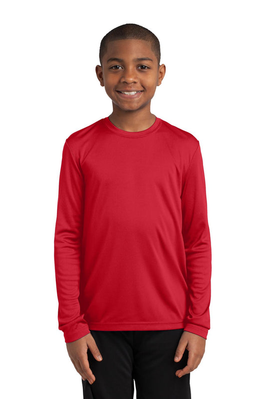 Youth Long Sleeve PosiCharge Competitor Tee - True Red