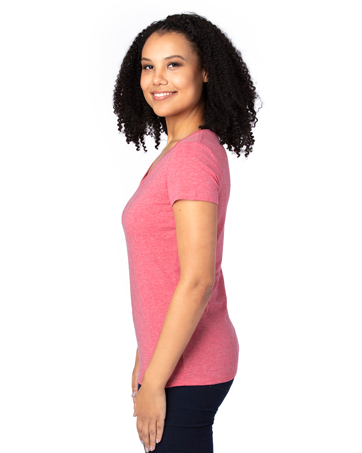 Women's Ultimate V-Neck T-Shirt - Red Heather