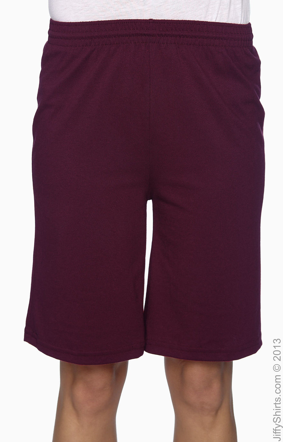 Unisex Longer-Length Jersey Short - Maroon