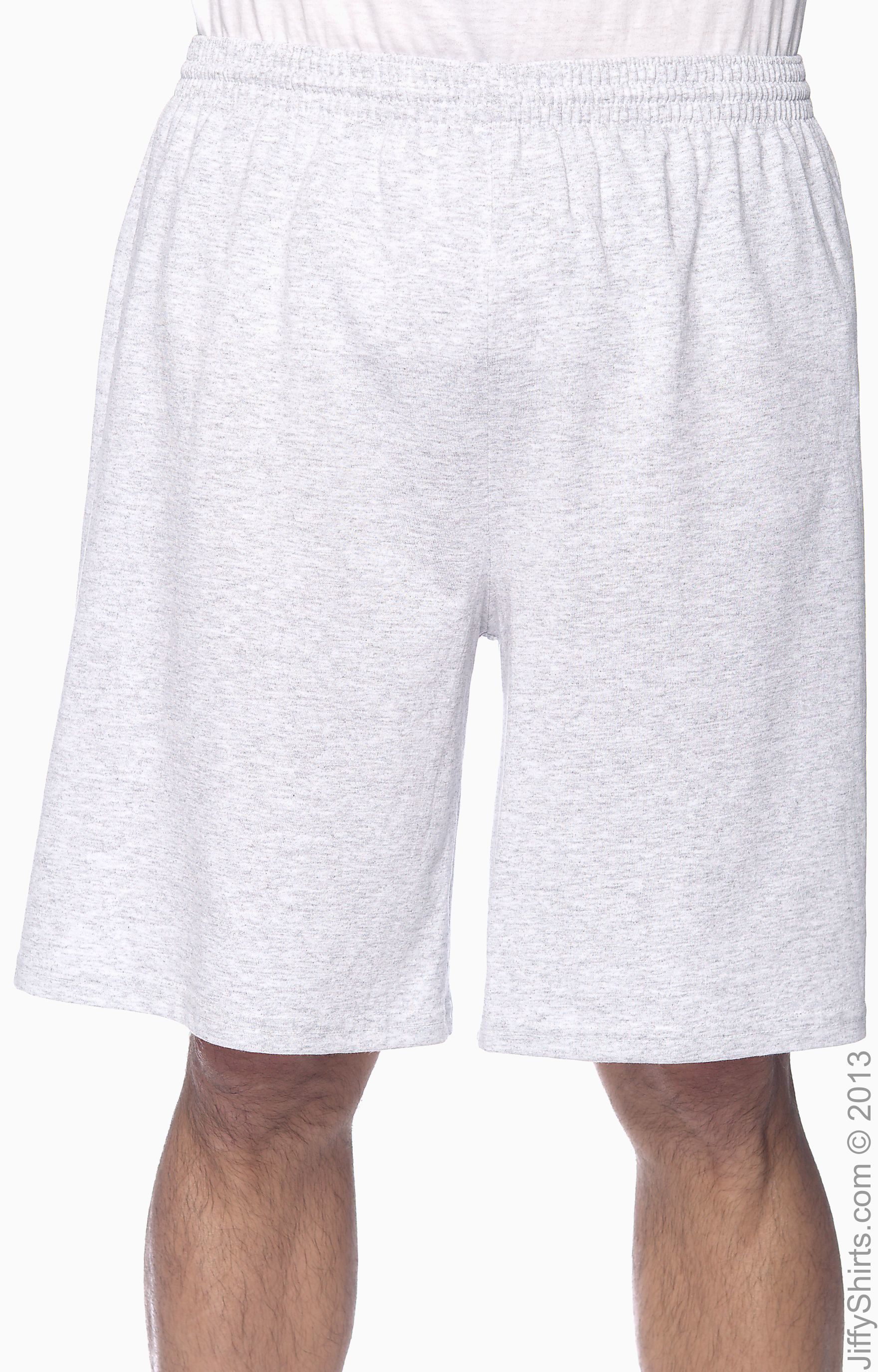Unisex Longer-Length Jersey Short - Ash