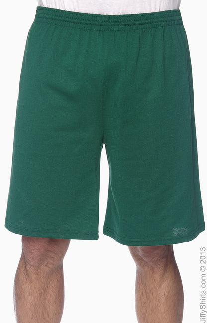 Unisex Longer-Length Jersey Short - Dark Green