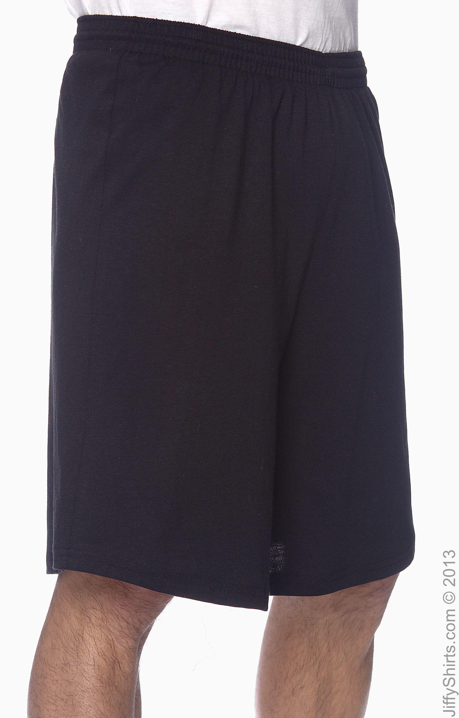 Unisex Longer-Length Jersey Short - Black