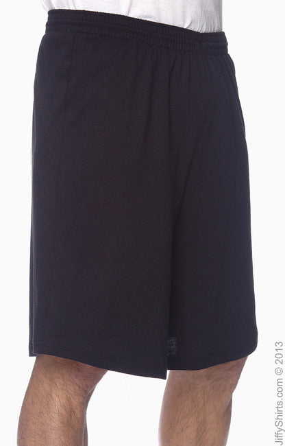 Unisex Longer-Length Jersey Short - Black