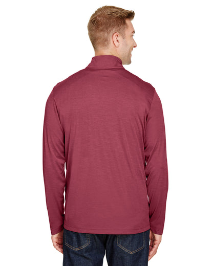 Men's Zone Sonic Heather Performance Quarter-Zip - Sport Maroon Heather