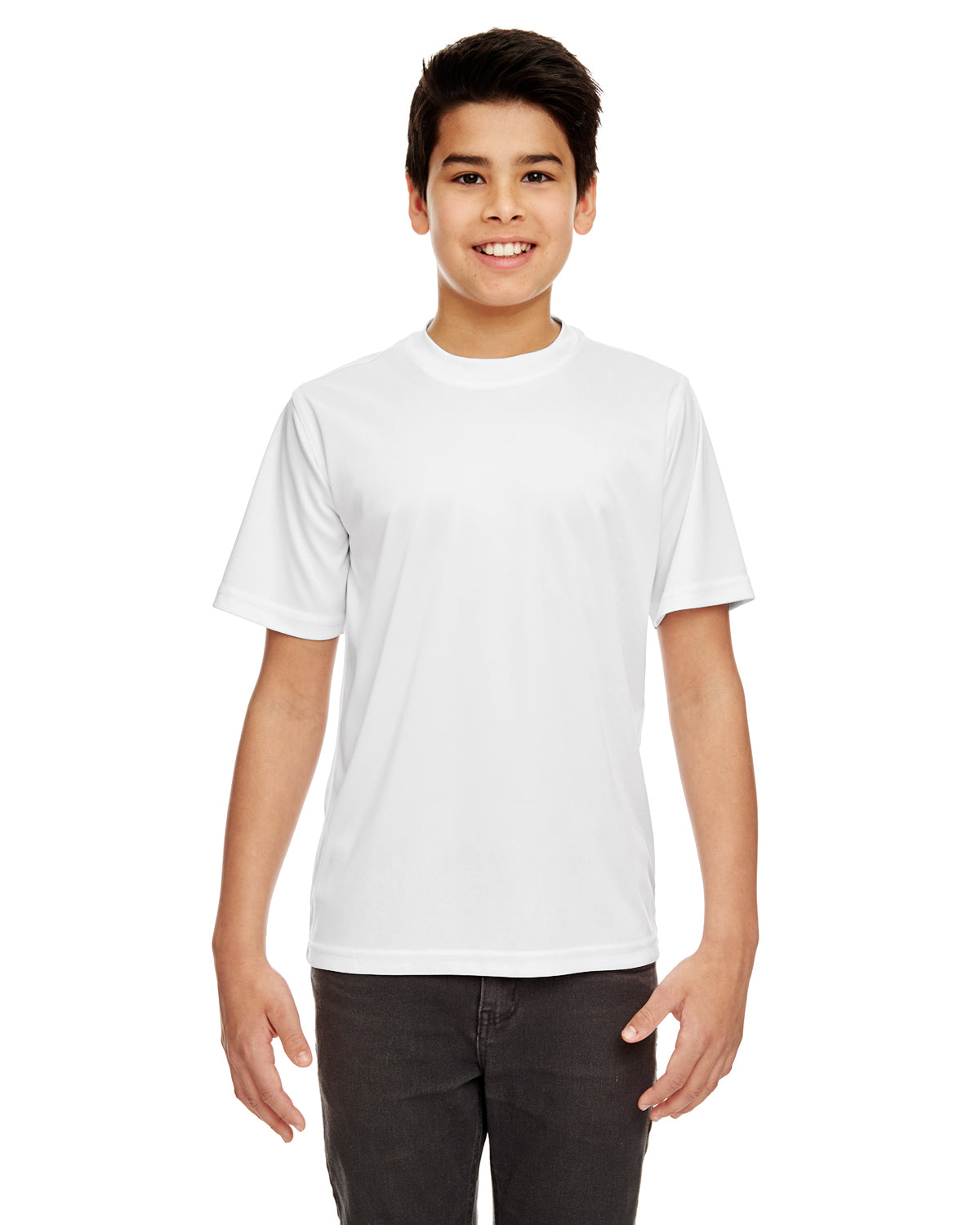 Youth Cool & Dry Sport Performance Interlock T-Shirt - White