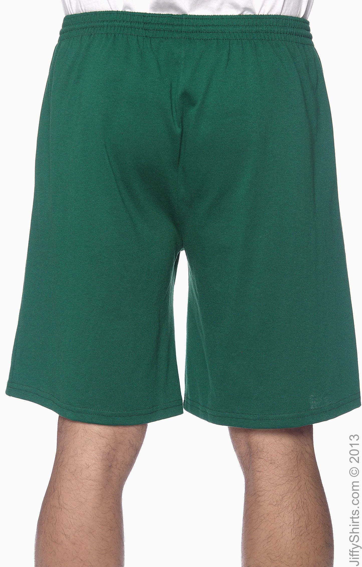 Unisex Longer-Length Jersey Short - Dark Green