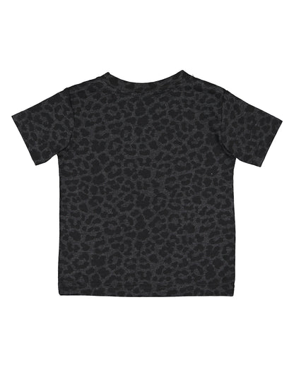 Infant Fine Jersey T-Shirt - Black Leopard