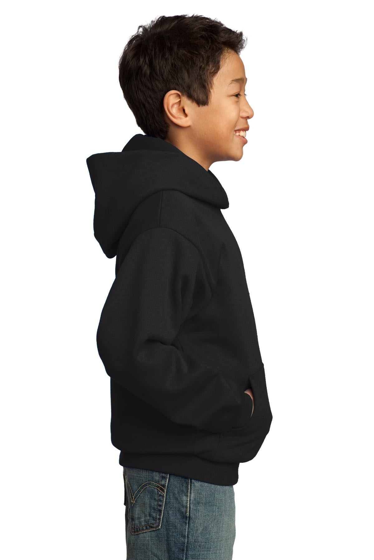 Youth Core Fleece Pullover Hoodie - Jet Black