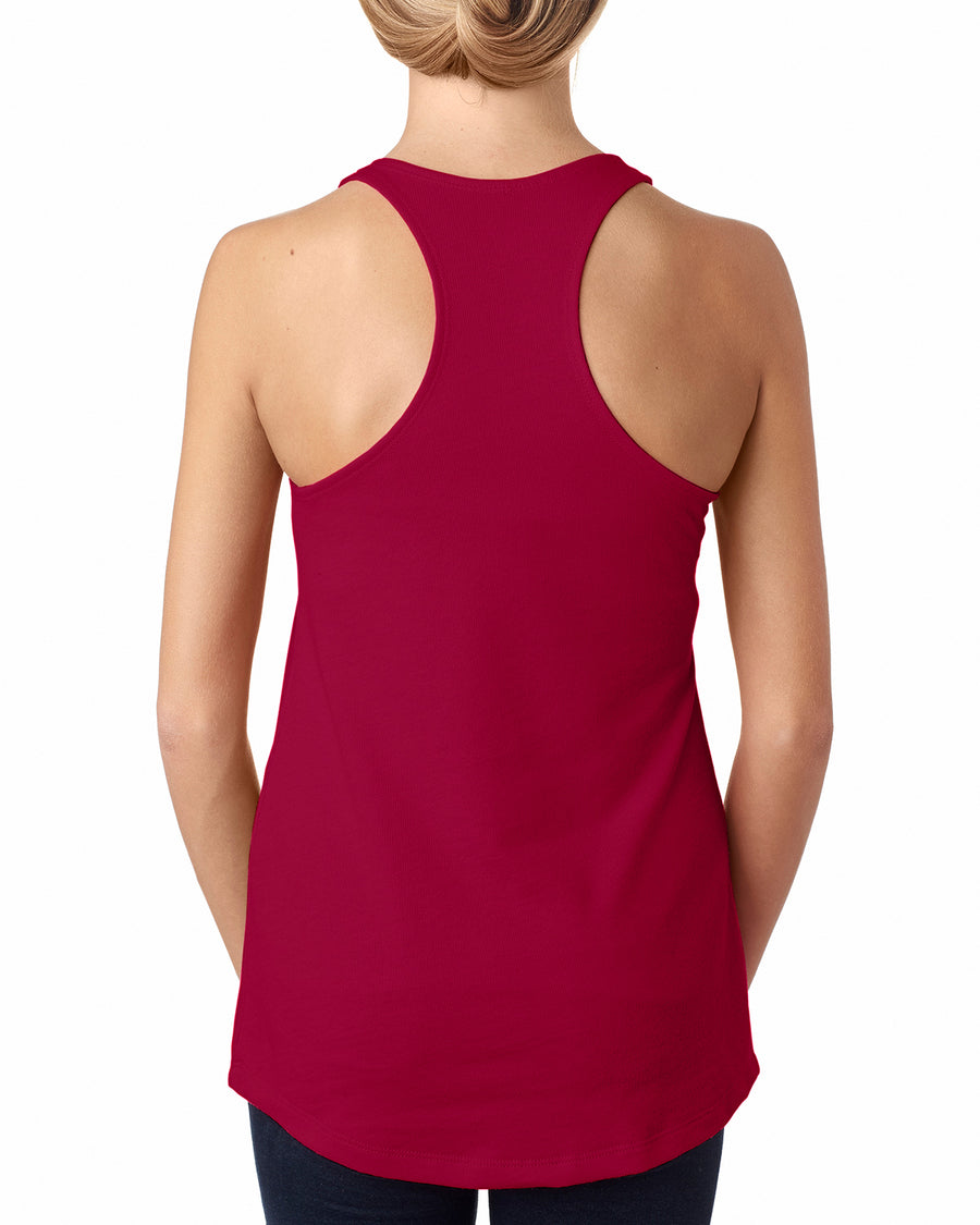 Women's French Terry Racerback Tank - Scarlet