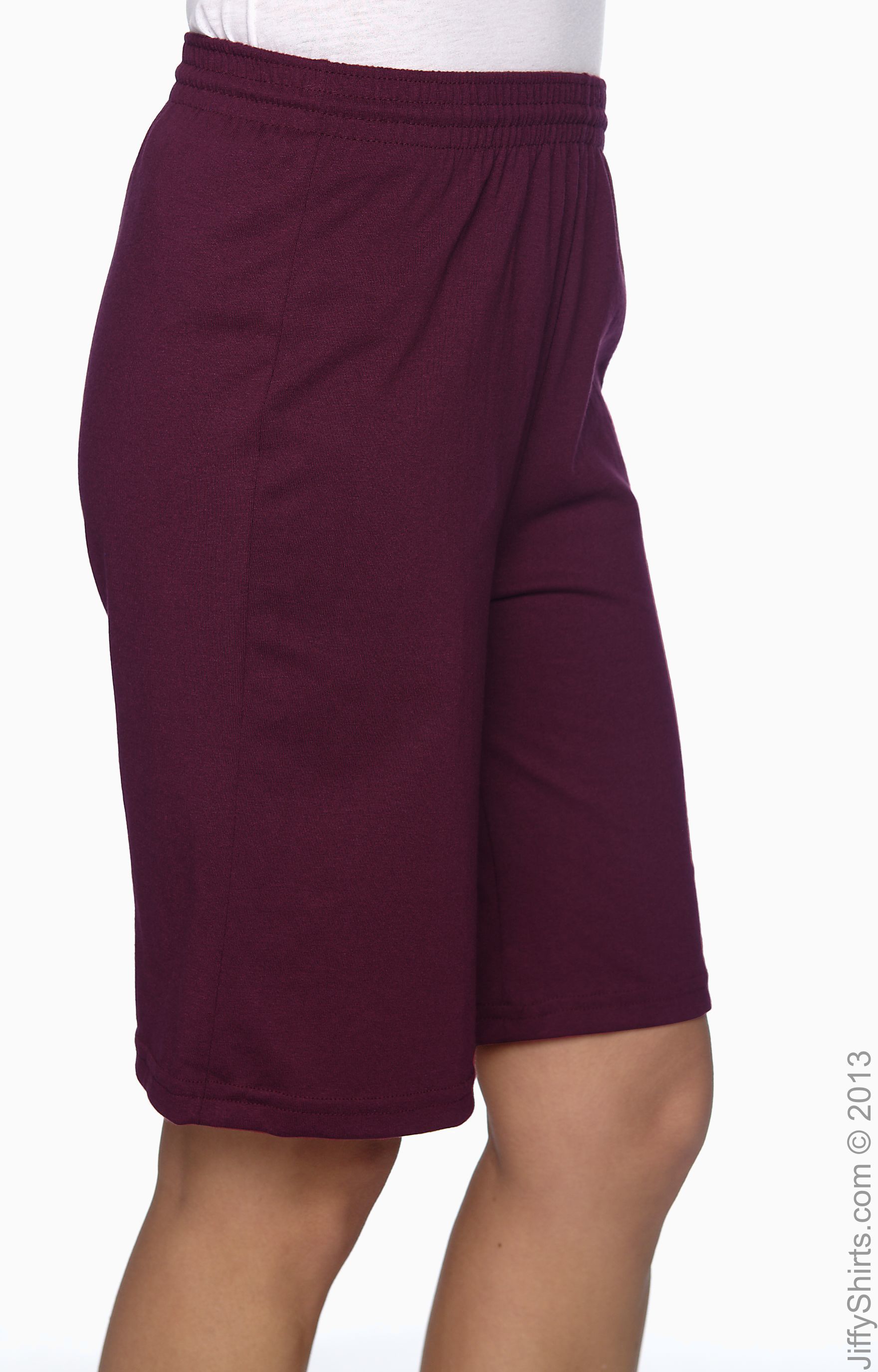 Unisex Longer-Length Jersey Short - Maroon