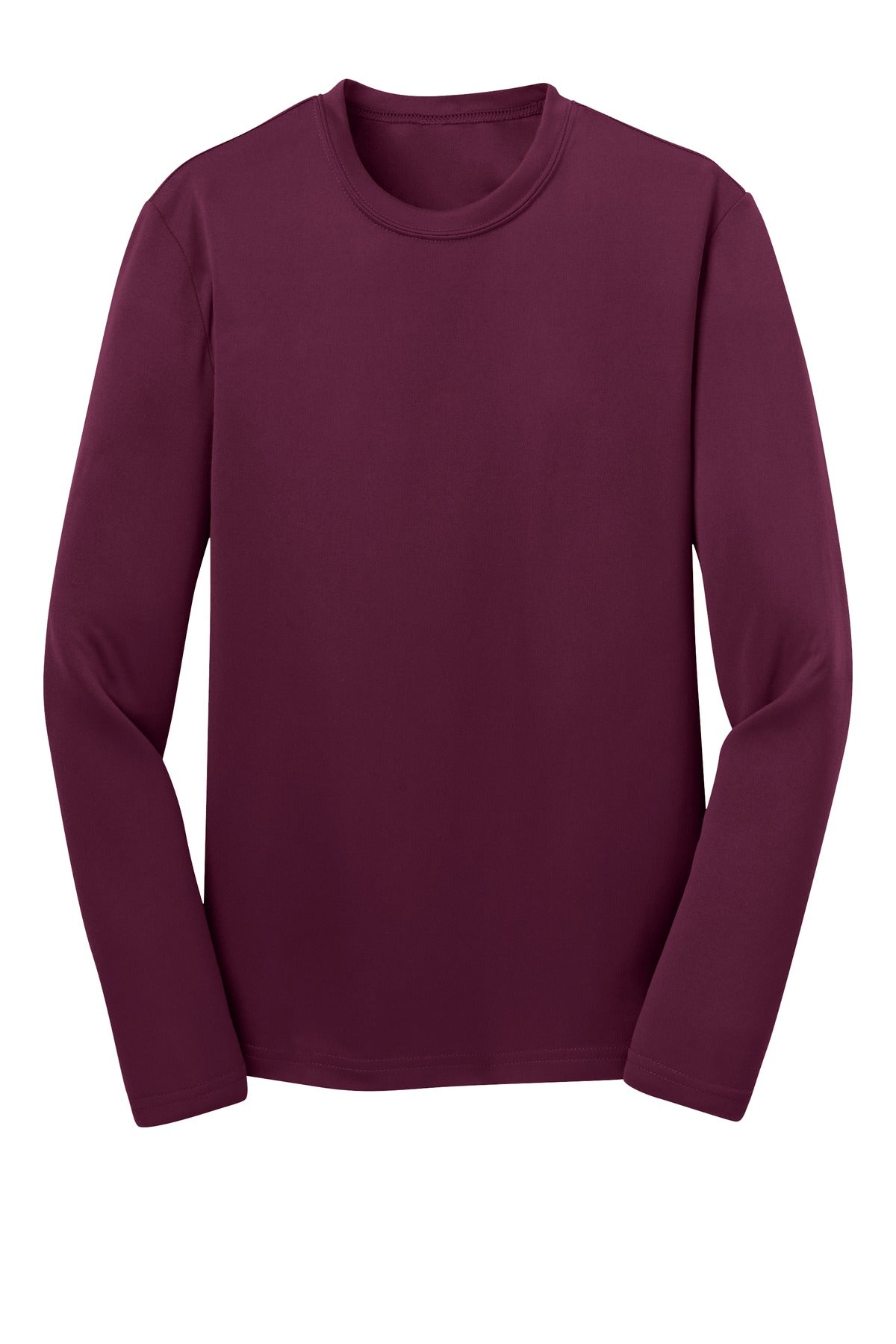Youth Long Sleeve PosiCharge Competitor Tee - Maroon