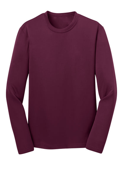 Youth Long Sleeve PosiCharge Competitor Tee - Maroon