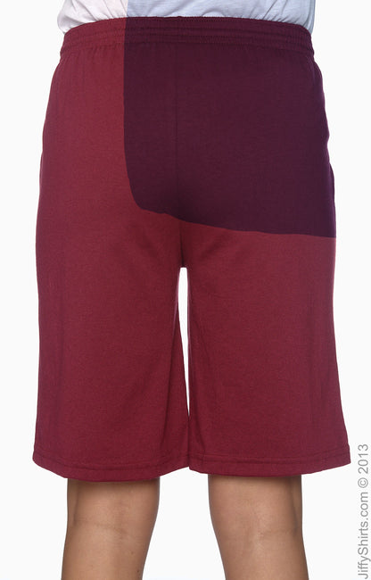 Unisex Longer-Length Jersey Short - Maroon