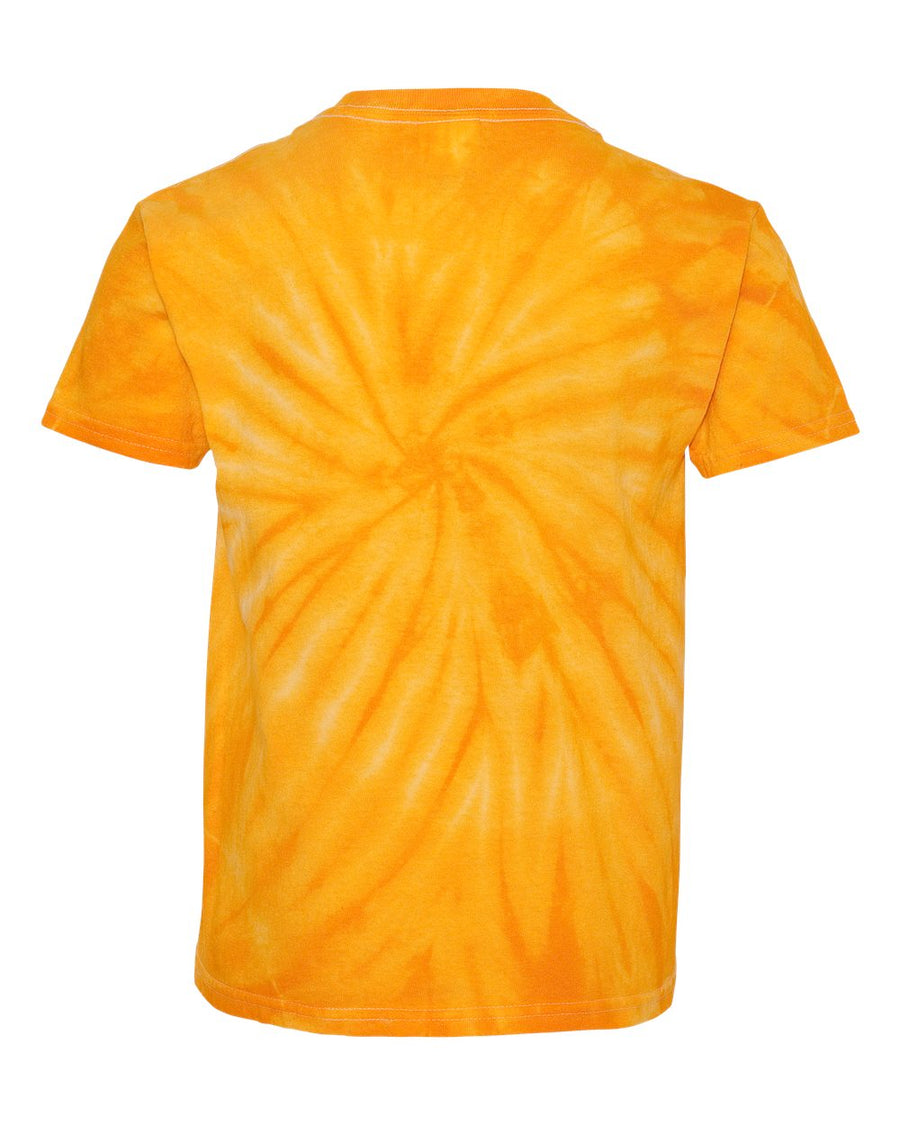 Youth Cyclone Vat-Dyed Pinwheel Short Sleeve T-Shirt - Gold