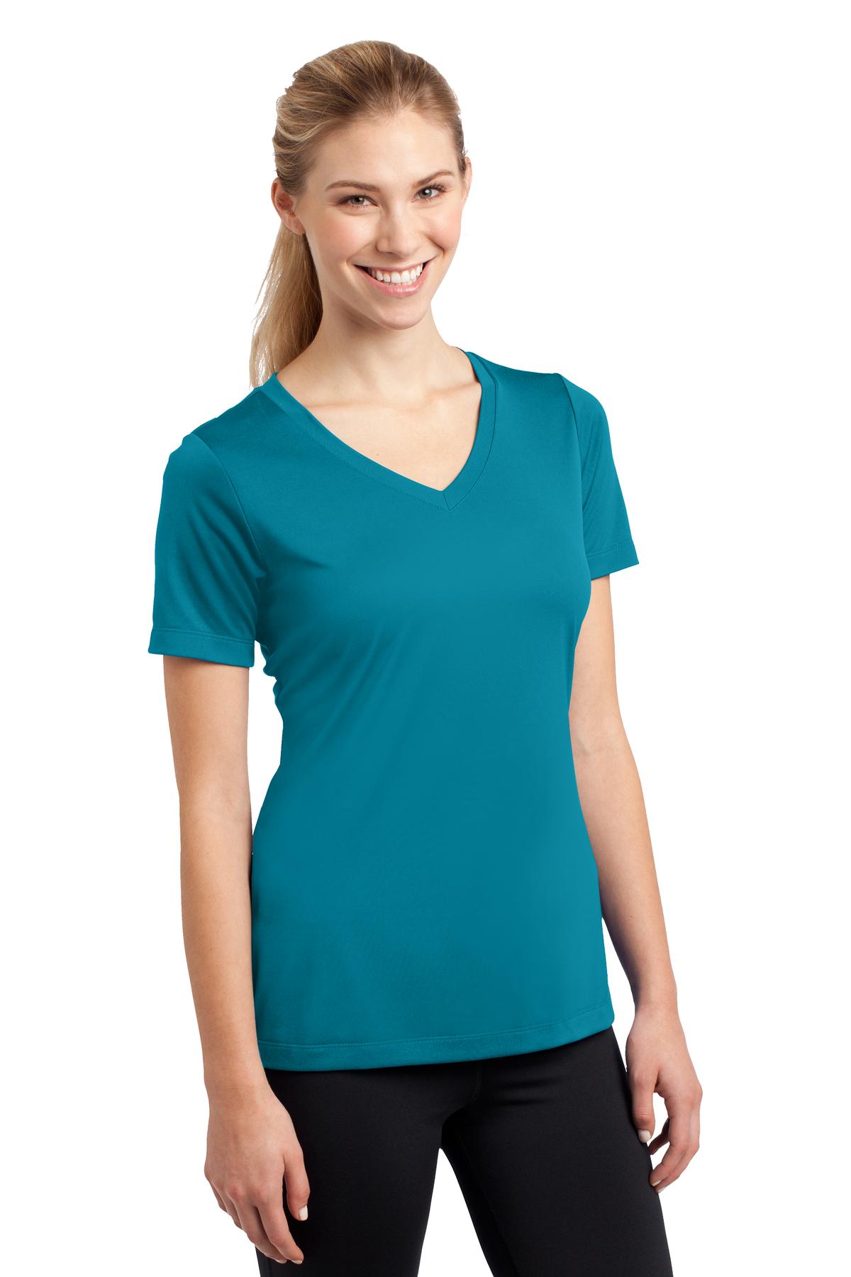 Women's PosiCharge Competitor V-Neck Tee - Tropic Blue