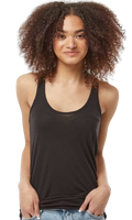 Women's Slim Fit Poly-Rich Racerback Tank - Black