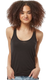 Tultex S190TC - Women's Slim Fit Poly-Rich Racerback Tank - Black